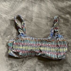 Athleta geometric bikini top